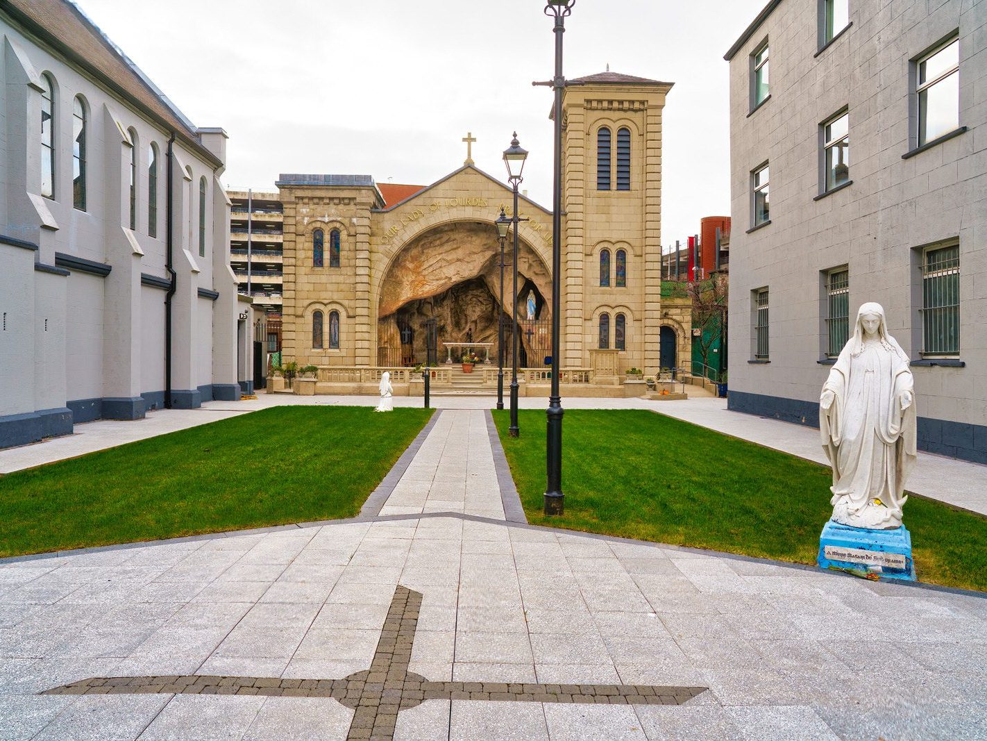 ST MARY'S CHURCH IN BELFAST AND THE MARIAN GROTTO [CHAPEL LANE IN THE SMITHFIELD AREA]-224604-1