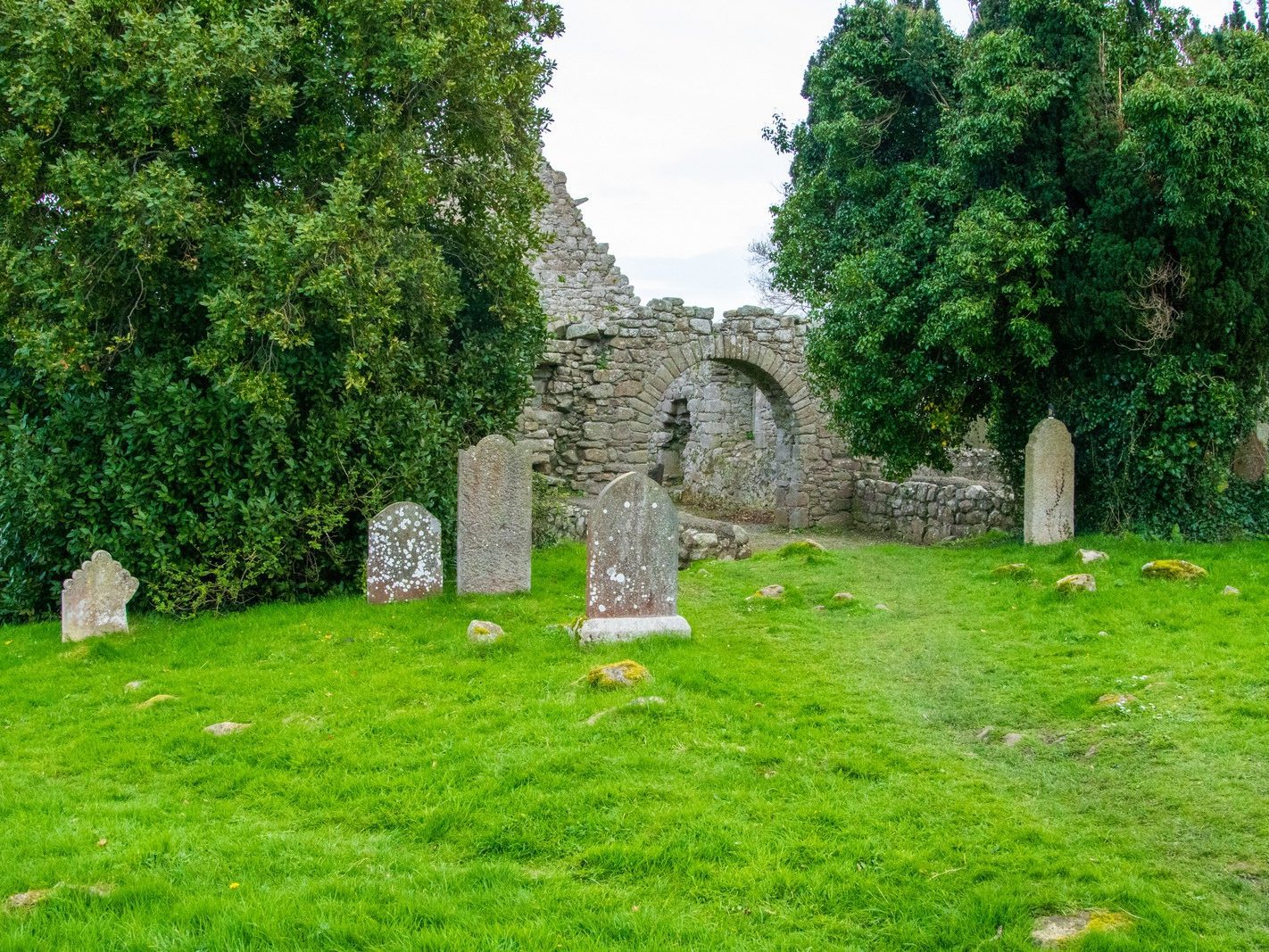 TWO CROSSES AND TULLY CHURCH AT LAUGHANSOWN LANE [THE CHURCH AND GRAVES]-223543-1