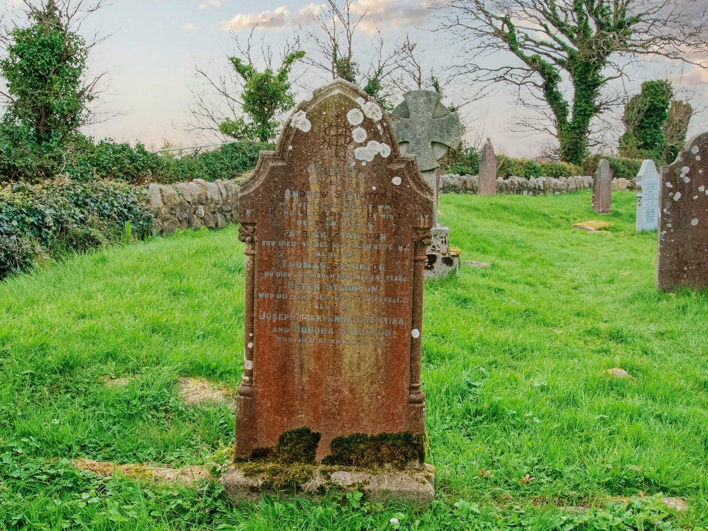 TWO CROSSES AND TULLY CHURCH AT LAUGHANSOWN LANE [THE CHURCH AND GRAVES]-223565-1
