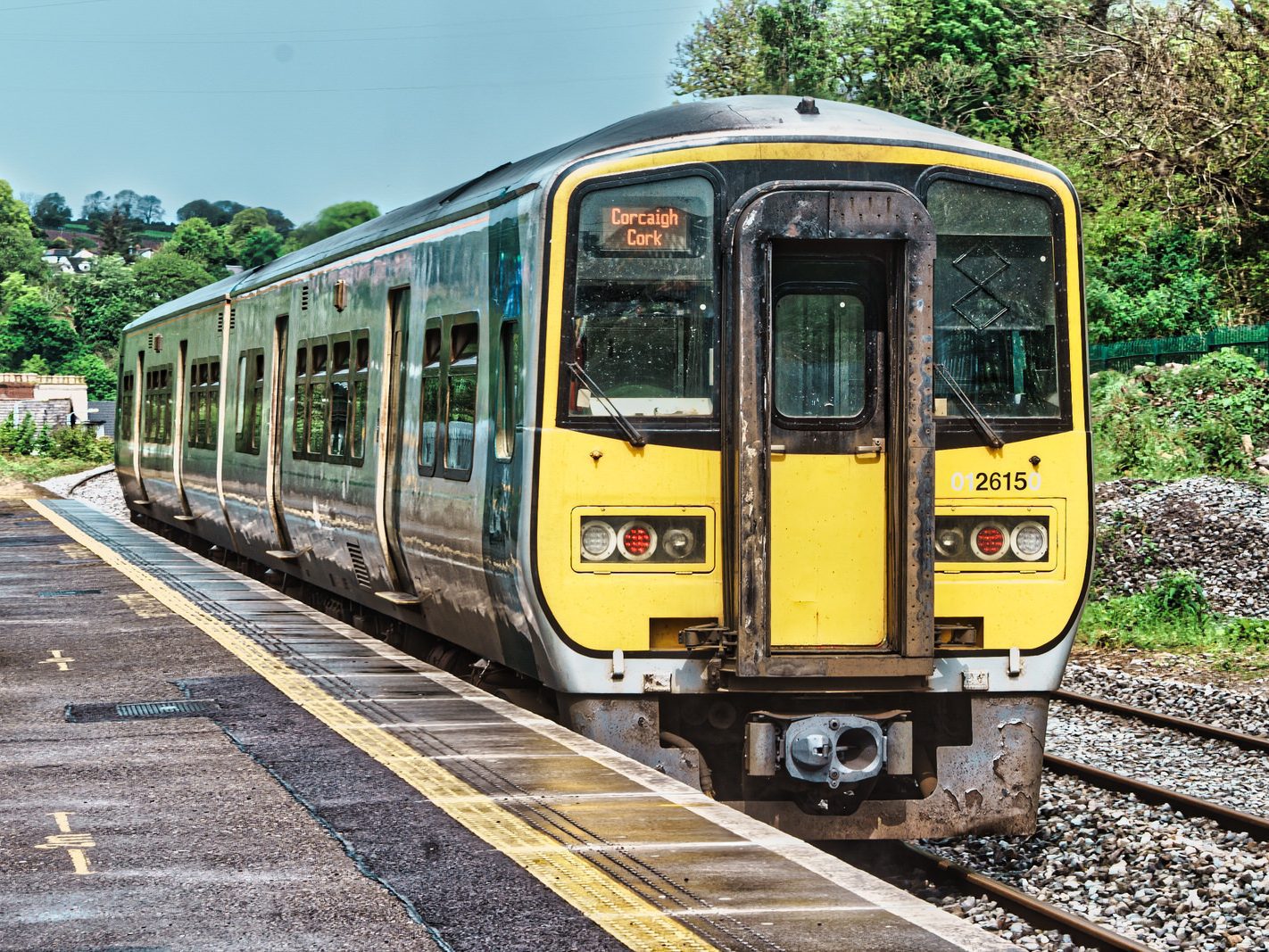 RAILWAY STATION AT RUSHBROOKE IN CORK [CORK TO COBH LINE] 021