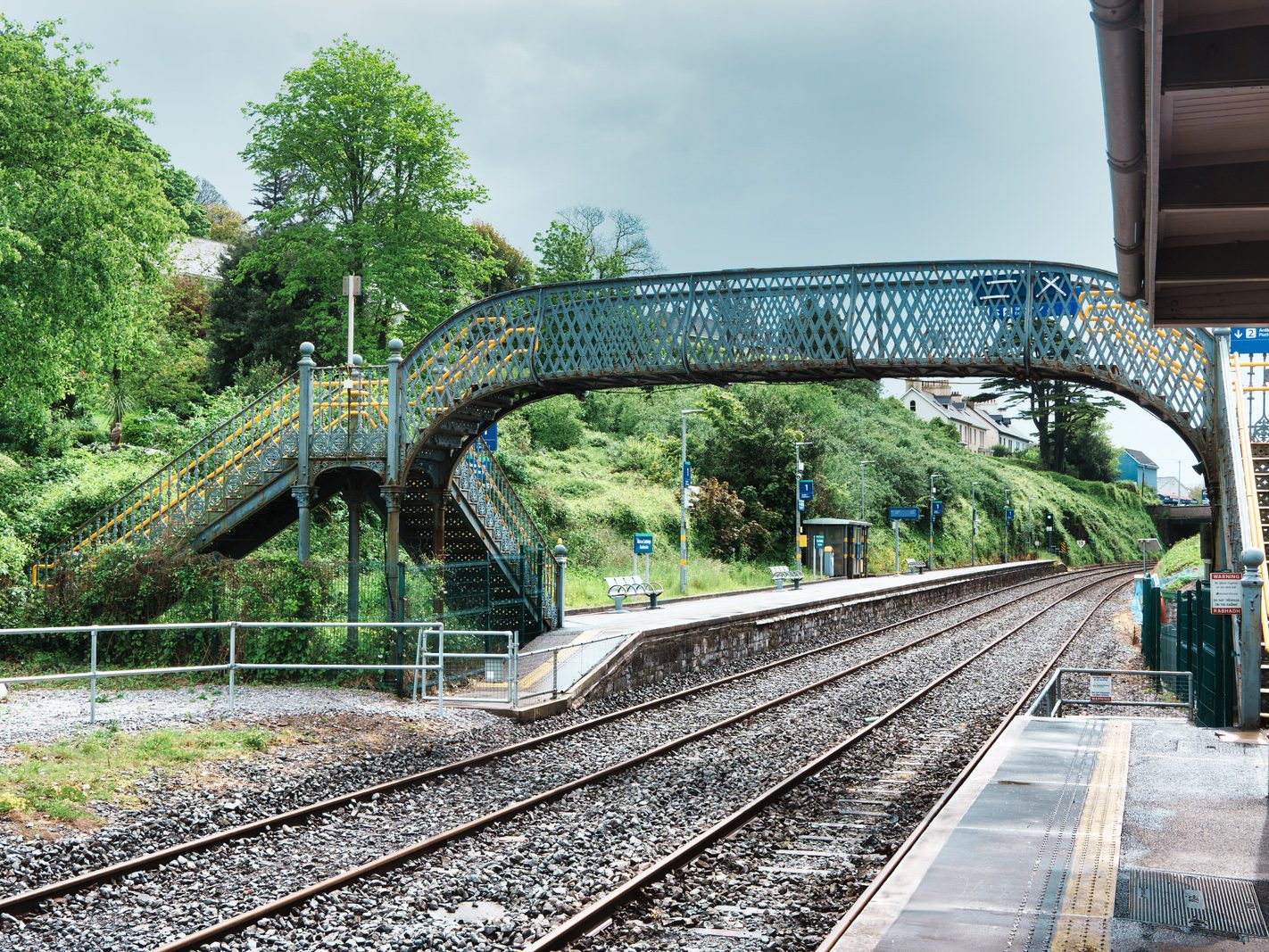 RAILWAY STATION AT RUSHBROOKE IN CORK [CORK TO COBH LINE] 022