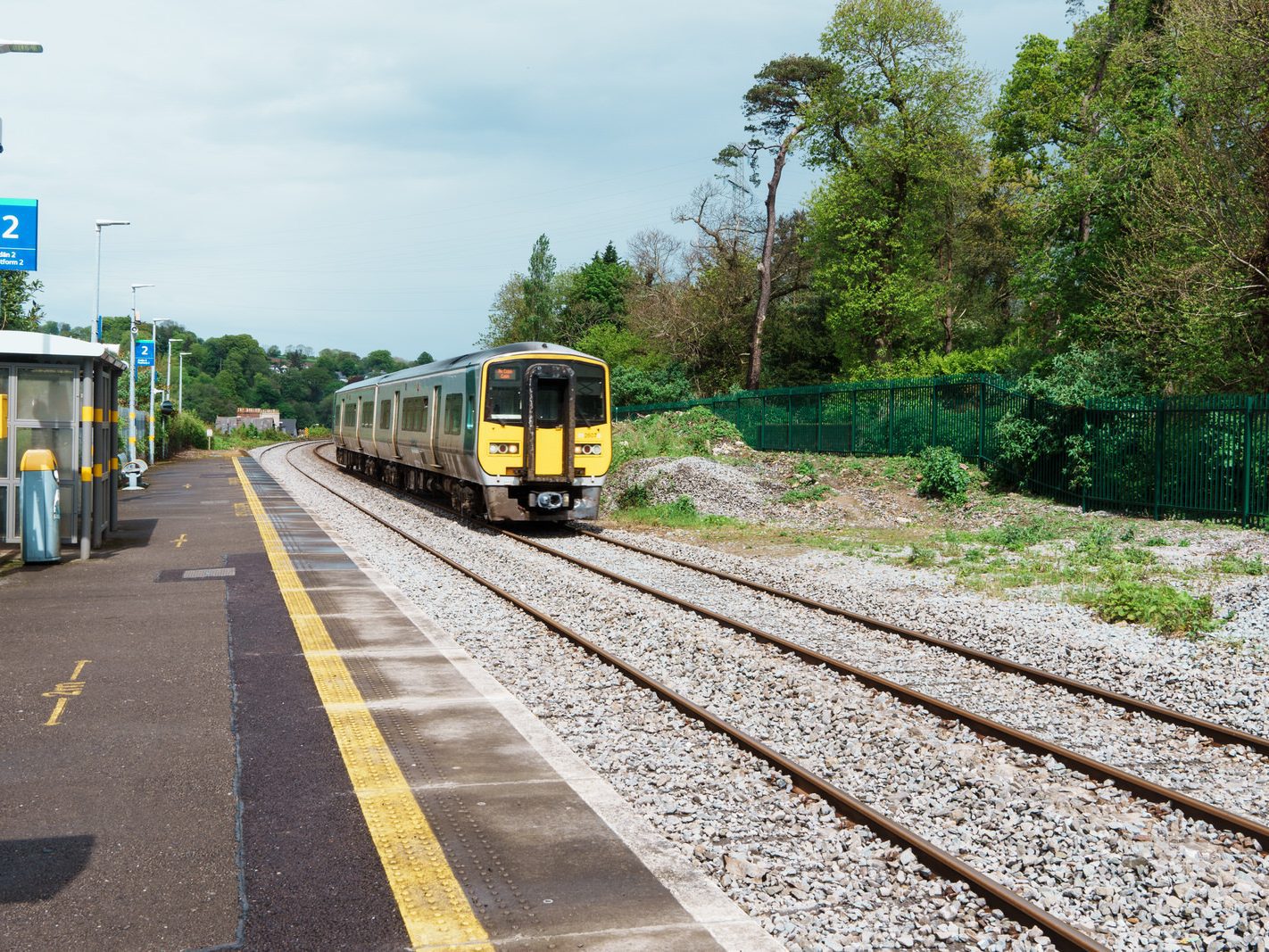 RAILWAY STATION AT RUSHBROOKE IN CORK [CORK TO COBH LINE] 010