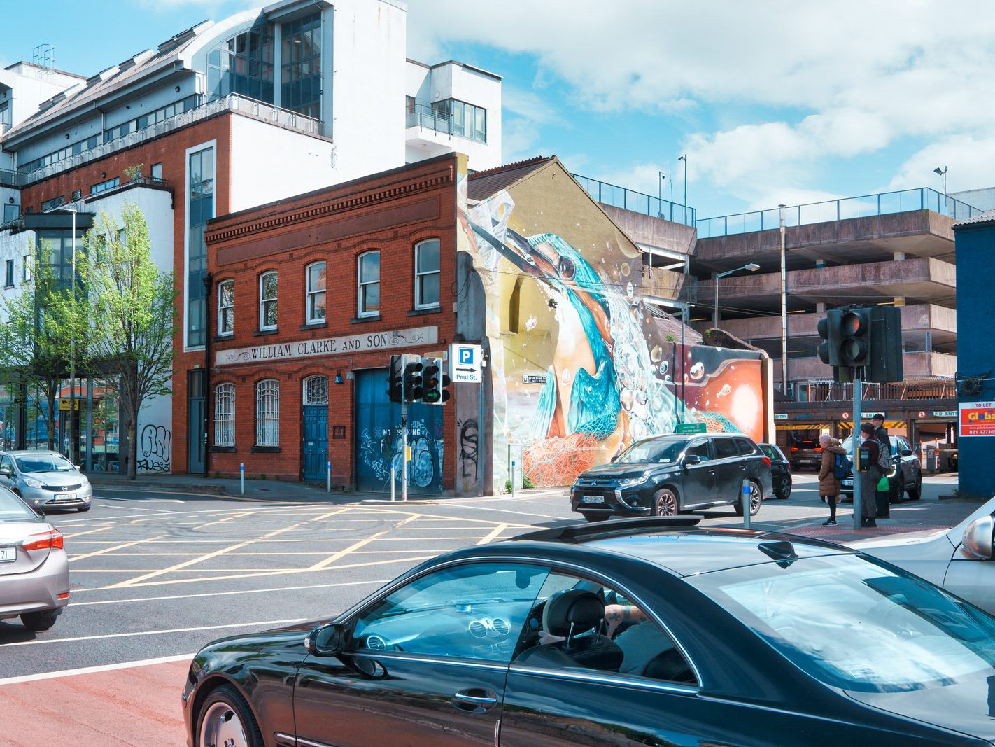 STREET ART AT THE WILLIAM CLARKE AND SON BUILDING [ST PAUL'S AVENUE OFF LAVITT'S QUAY IN CORK] 001