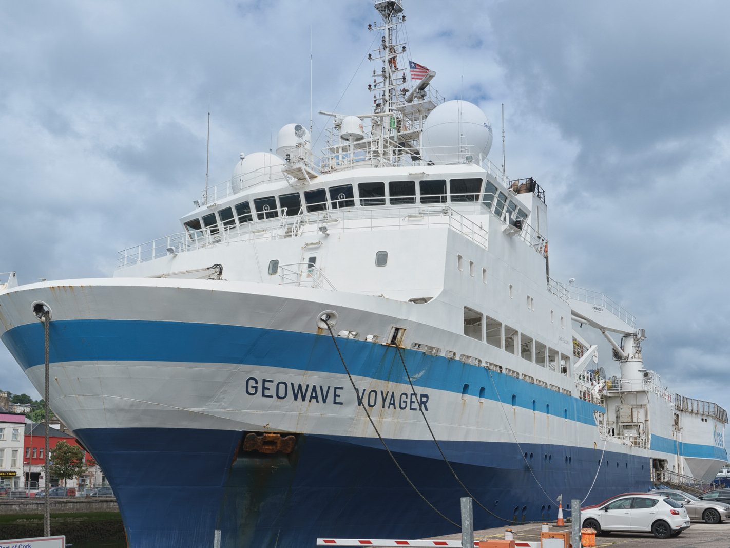 GEOWAVE VOYAGER LATER RENAMED EAGLE EXPLORER IMO 9381299 [AT CUSTOM HOUSE QUAY IN CORK JULY 2016] 014