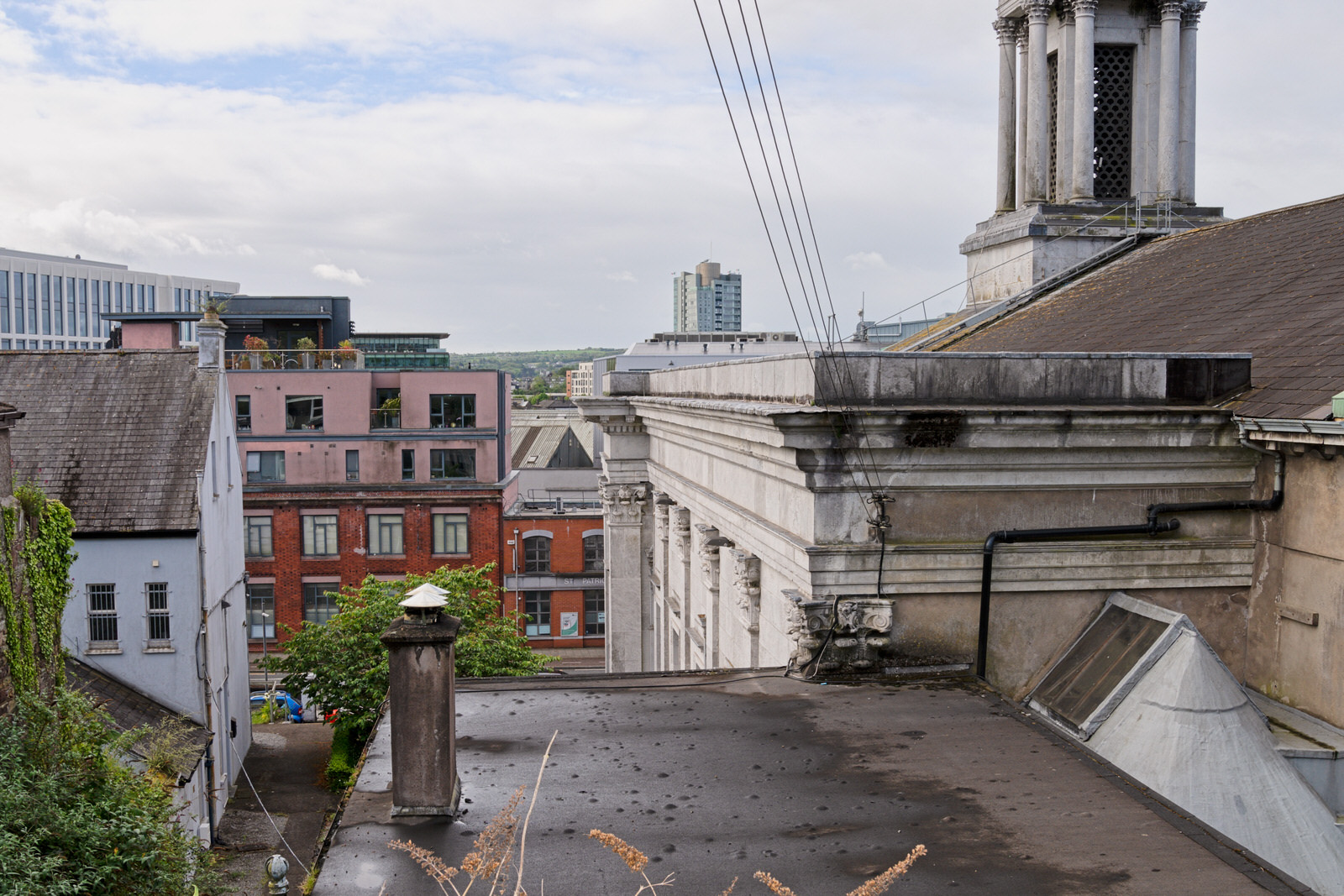 WHAT SUMMERHILL NORTH IS LIKE ON A REALLY WET DAY [YOU CAN SEE SOME OF ST PATRICKS'S CHURCH] 001