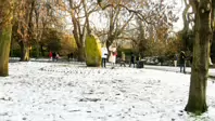 THE GROUND WAS COVERED IN SNOW WHEN I VISITED ST STEPHEN'S GREEN IN NOVEMBER 27 2010 [LEGACY PHOTO COLLECTIONS]-244839-1