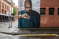 MURALS ON UNION STREET BELFAST BY VISUAL WASTE [EARLY EXAMPLES OF HIS WORK]-235439-1 MURAL BY URBAN WASTE