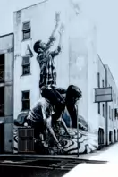 THE FISHERMEN MURAL BY FINTAN McGEE [ ON ROCHES STREET LIMERICK JULY 2017]-244456-1