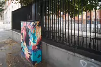 PAINT-A-BOX STREET ART BY CAIZ ON BOLTON STREET [PHOTOGRAPHED IN JUNE 2017]-237590-1
