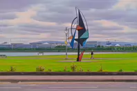 WIND SAIL SCULPTURE BY EAMON O’DOHERTY [ALFIE BYRNE ROAD CLONTARF]-244442-1