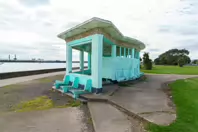 RETRO WIND SHELTERS AND OTHER STRUCTURES IN CLONTARF [DESIGNED IN 1934 BY HERBERT SIMMS]-244386-1