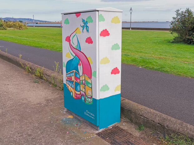 BY ELLEN WEBB As a traveller of public transport daily, I would love to see this artwork in a place that many buses pass by
