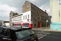 THE FISHERMEN MURAL BY FINTAN McGEE [AT THE CORNER OF ANNE STREET AND ROCHES STREET LIMERICK]-244680-1