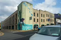 THE FISHERMEN MURAL BY FINTAN McGEE [AT THE CORNER OF ANNE STREET AND ROCHES STREET LIMERICK]-244681-1