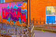 ST PETERS LANE IN PHIBSBOROUGH [BACK IN JULY 2022 IT HOSTED SOME MURALS BUT THE QUALITY WAS IN DECLINE]-244051-1