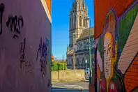 ST PETERS LANE IN PHIBSBOROUGH [BACK IN JULY 2022 IT HOSTED SOME MURALS BUT THE QUALITY WAS IN DECLINE]-244064-1