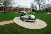 DIPPING THE OTHER WING SCULPTURE BY EILIS O'CONNELL [A RECENT ADDITION TO WILTON PARK]-245740-1