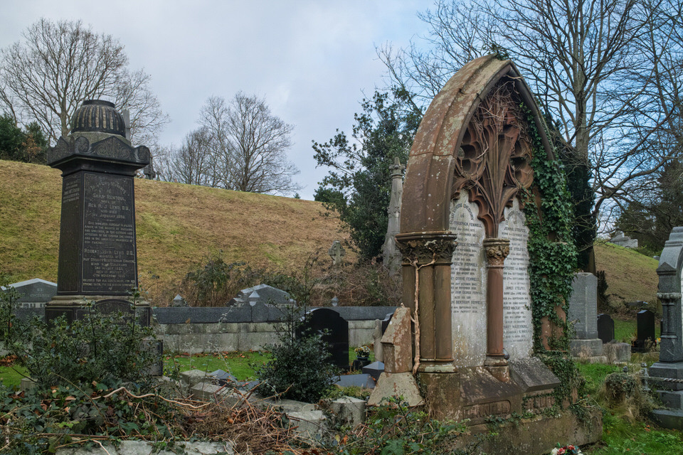 The Central Steps Area Of Belfast City Cemetery