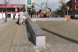 LEANING MAN SCULPTURE AT SHAMROCK PLAZA [CARLOW TOWN]-239609-1