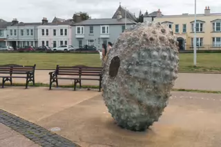 RACHEL JOYNT'S MOTHERSHIP SCULPTURE [AT NEWTOWNSMITH BETWEEN DUN LAOGHAIRE TOWN AND GLASTHULE]-236987-1