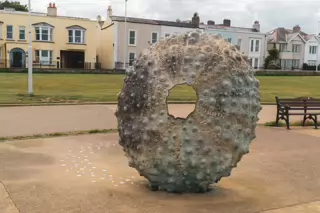 RACHEL JOYNT'S MOTHERSHIP SCULPTURE [AT NEWTOWNSMITH BETWEEN DUN LAOGHAIRE TOWN AND GLASTHULE]-236988-1