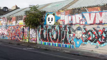 THE FAMOUS U2 GRAFFITI WALL [14 OCTOBER 2014 ABOUT A YEAR BEFORE IT WAS DEMOLISHED]-234477-1 THE FAMOUS U2 GRAFFITI WALL