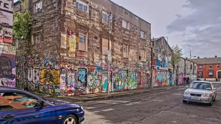 THE FAMOUS U2 GRAFFITI WALL [14 OCTOBER 2014 ABOUT A YEAR BEFORE IT WAS DEMOLISHED]-234483-1 THE FAMOUS U2 GRAFFITI WALL