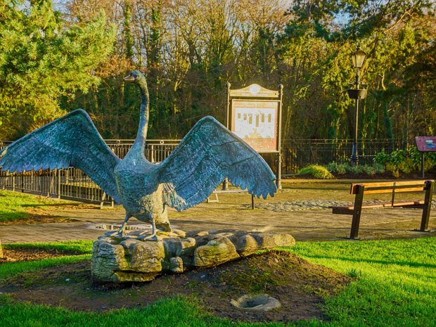 BY ANNETTE McCORMACK It's a life-size representation, capturing the bird's graceful form and powerful presence. The swan is depicted with its...