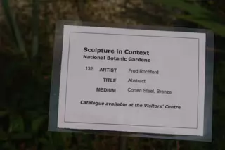 ABSTRACT IS A SCULPTURE BY FRED ROCHFORD [SCULPTURE IN CONTEXT 2014]-235048-1 SCULPTURE BY FRED ROCHFORD