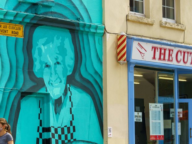 TRIBUTE TO VERA BRESLIN John's mural for Dún Laoghaire Anseo pays tribute to Vera Breslin, whose fish stall was a familiar part of the landscape...