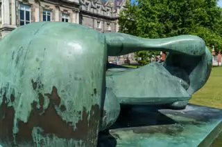 RECLINING AND CONNECTED FORMS BY HENRY MOORE [TODAY I USED A SONY FX30 AND A 18-105 LENS]-219315-1