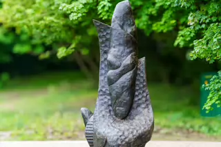 PISCES OR THE FISH STATUE [AN EXAMPLE OF PUBLIC ART IN CHAPELIZOD]-232351-1