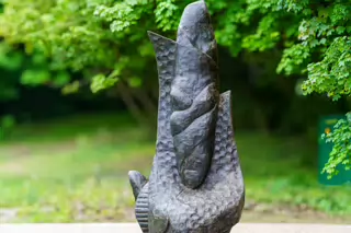 PISCES OR THE FISH STATUE [AN EXAMPLE OF PUBLIC ART IN CHAPELIZOD]-232351