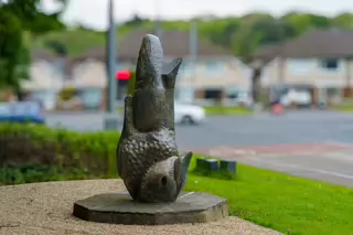 PISCES OR THE FISH STATUE [AN EXAMPLE OF PUBLIC ART IN CHAPELIZOD]-232354-1