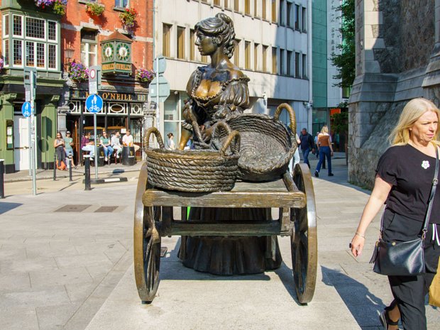 MOLLY MALONE The Molly Malone statue, a bronze sculpture depicting a buxom fishmonger pushing a wheelbarrow, is one of Dublin's most...