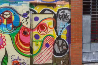 IT IS A CRIMINAL OFFENCE TO GRAFFITI THE WALLS [NO ONE PAID ANY ATTENTION - DID THEY] X-234718-1 IT IS A CRIMINAL OFFENCE TO GRAFFITI THE WALLS