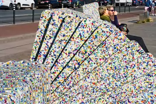 NORTH WALL QUAY [STREET FURNITURE IN THE FORM OF A SCULPTURE BY ROHNA BYRNE]-240742-1