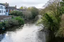 ANNA LIVIA BRIDGE ACROSS THE LIFFEY [CHAPELIZOD VILLAGE ON BOTH SIDES OF THE RIVER]-231236-1