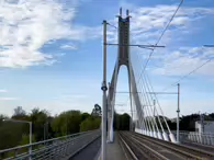 THE LUAS TRAM STOP IN DUNDRUM [FEATURING THE ATTRACTIVE WILLIAM DARGAN BRIDGE]-231489-1