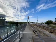 THE LUAS TRAM STOP IN DUNDRUM [FEATURING THE ATTRACTIVE WILLIAM DARGAN BRIDGE]-231490-1