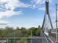 THE LUAS TRAM STOP IN DUNDRUM [FEATURING THE ATTRACTIVE WILLIAM DARGAN BRIDGE]-231495-1