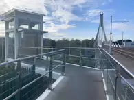 THE LUAS TRAM STOP IN DUNDRUM [FEATURING THE ATTRACTIVE WILLIAM DARGAN BRIDGE]-231496-1