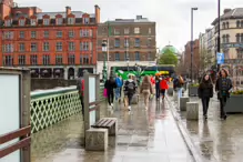 GRATTAN BRIDGE AND NEARBY [ON A REALLY WET DAY IN APRIL 2024]-231248-1