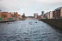 GRATTAN BRIDGE AND NEARBY [ON A REALLY WET DAY IN APRIL 2024]-231251-1