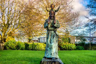 ST CONLETH'S STATUE AND GARDEN CHRISTMAS 2012 [THE ST BRIDGET'S CROSS WAS MISSING]-238609-1
