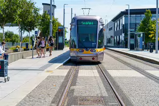 BROOMBRIDGE LUAS TRAM STOP AND IRISH RAIL STATION [THE SCHEDULED TRAINS DID NOT ARRIVE]-237624-1