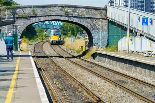 BROOMBRIDGE LUAS TRAM STOP AND IRISH RAIL STATION [THE SCHEDULED TRAINS DID NOT ARRIVE]-237630-1