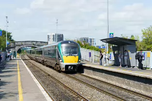 BROOMBRIDGE LUAS TRAM STOP AND IRISH RAIL STATION [THE SCHEDULED TRAINS DID NOT ARRIVE]-237636-1