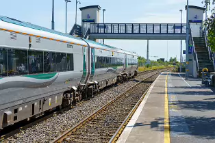BROOMBRIDGE LUAS TRAM STOP AND IRISH RAIL STATION [THE SCHEDULED TRAINS DID NOT ARRIVE]-237639-1