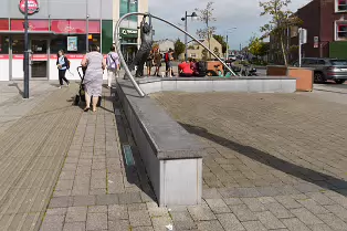 LEANING MAN SCULPTURE AT SHAMROCK PLAZA [CARLOW TOWN]-239609-1